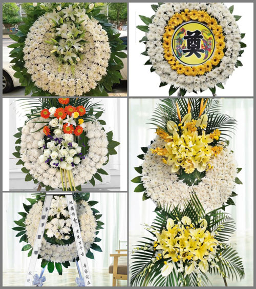 广东梅州市丰顺县汤西镇河西村花圈速递